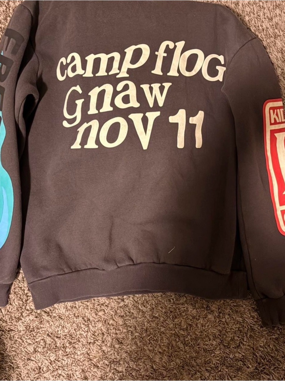 Tyler the creator Camp Flog Gnaw Black Graphic hoodie